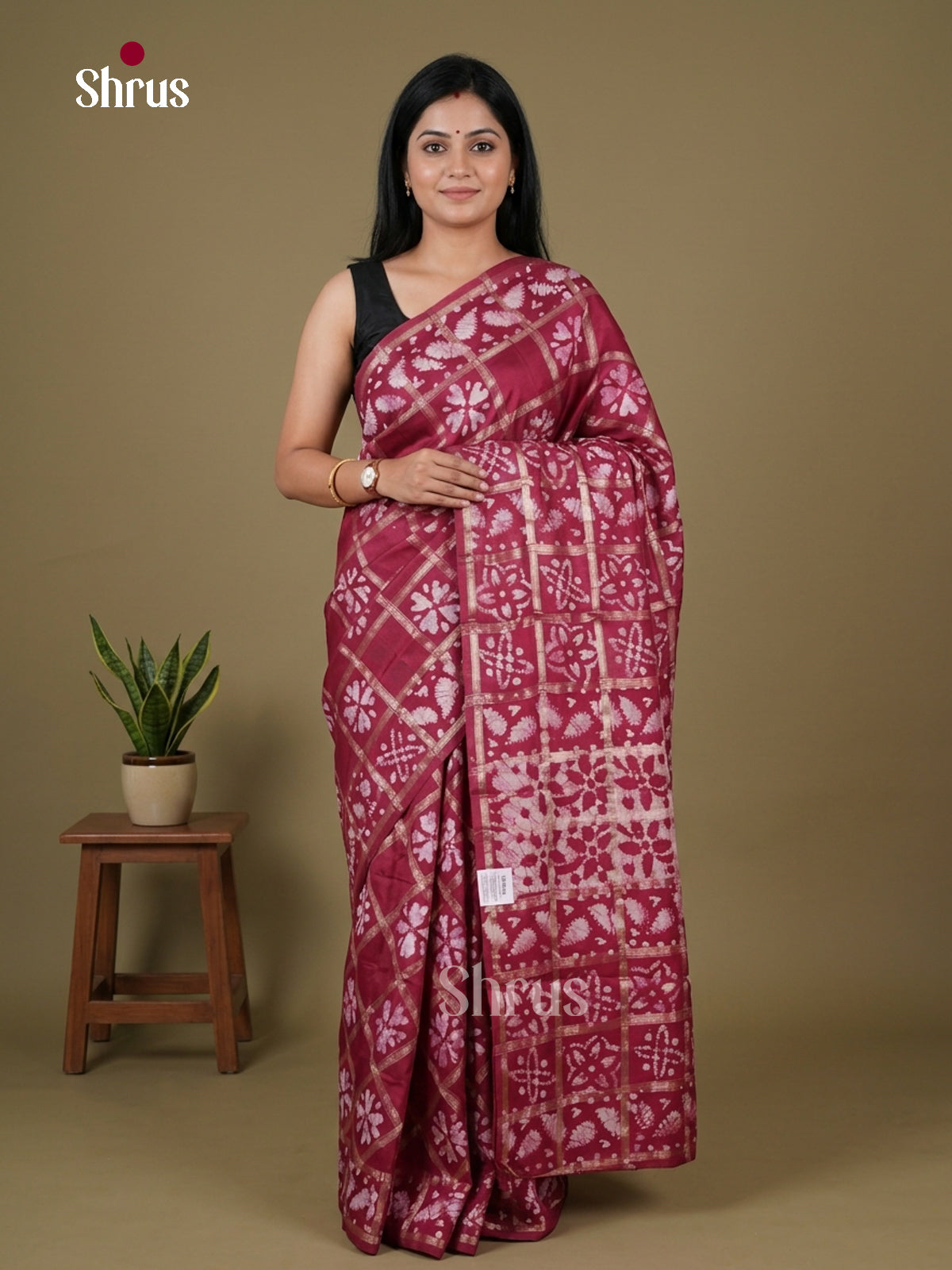 Chanderi Saree - EFS25005 - Shop on Shrus.com
