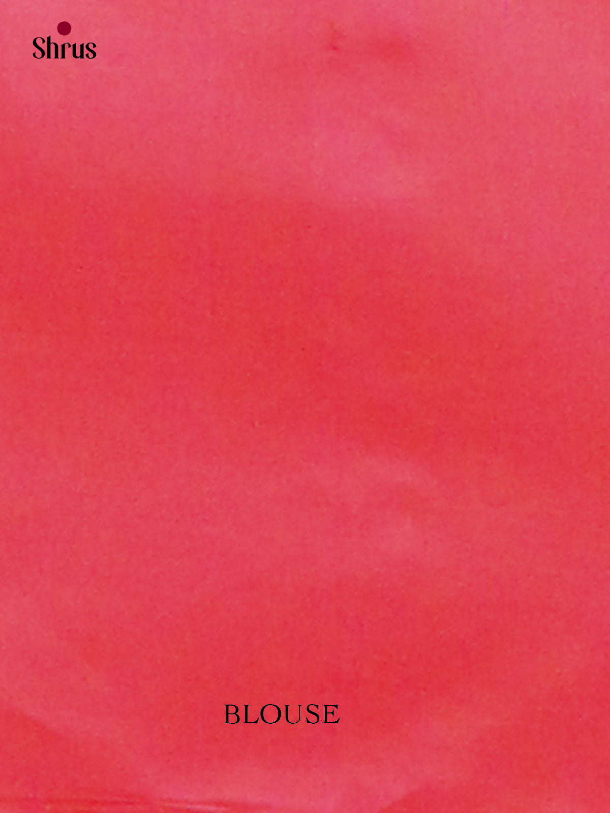 Orange Halfpure Soft Silk Saree with Floral Buttas | Pink Contrast Border - Shop on Shrus.com