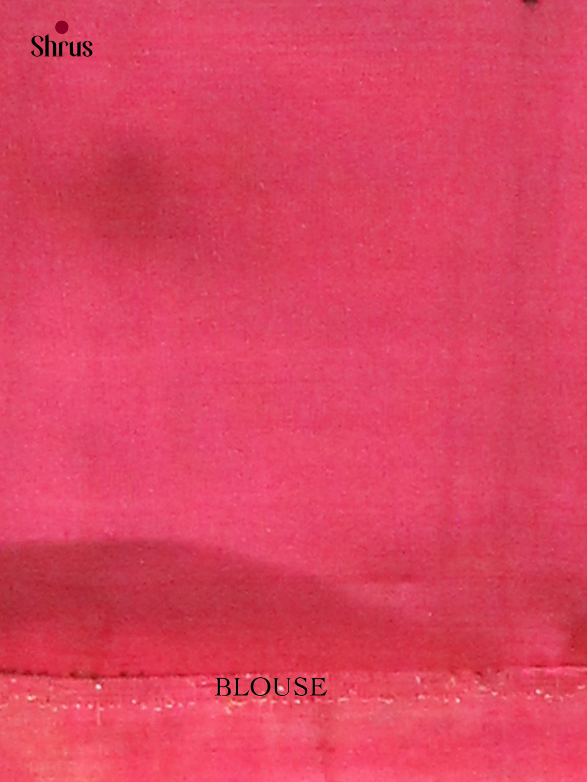 Green Halfpure Soft Silk Saree with Floral Buttas | Pink Contrast Border - Shop on Shrus.com