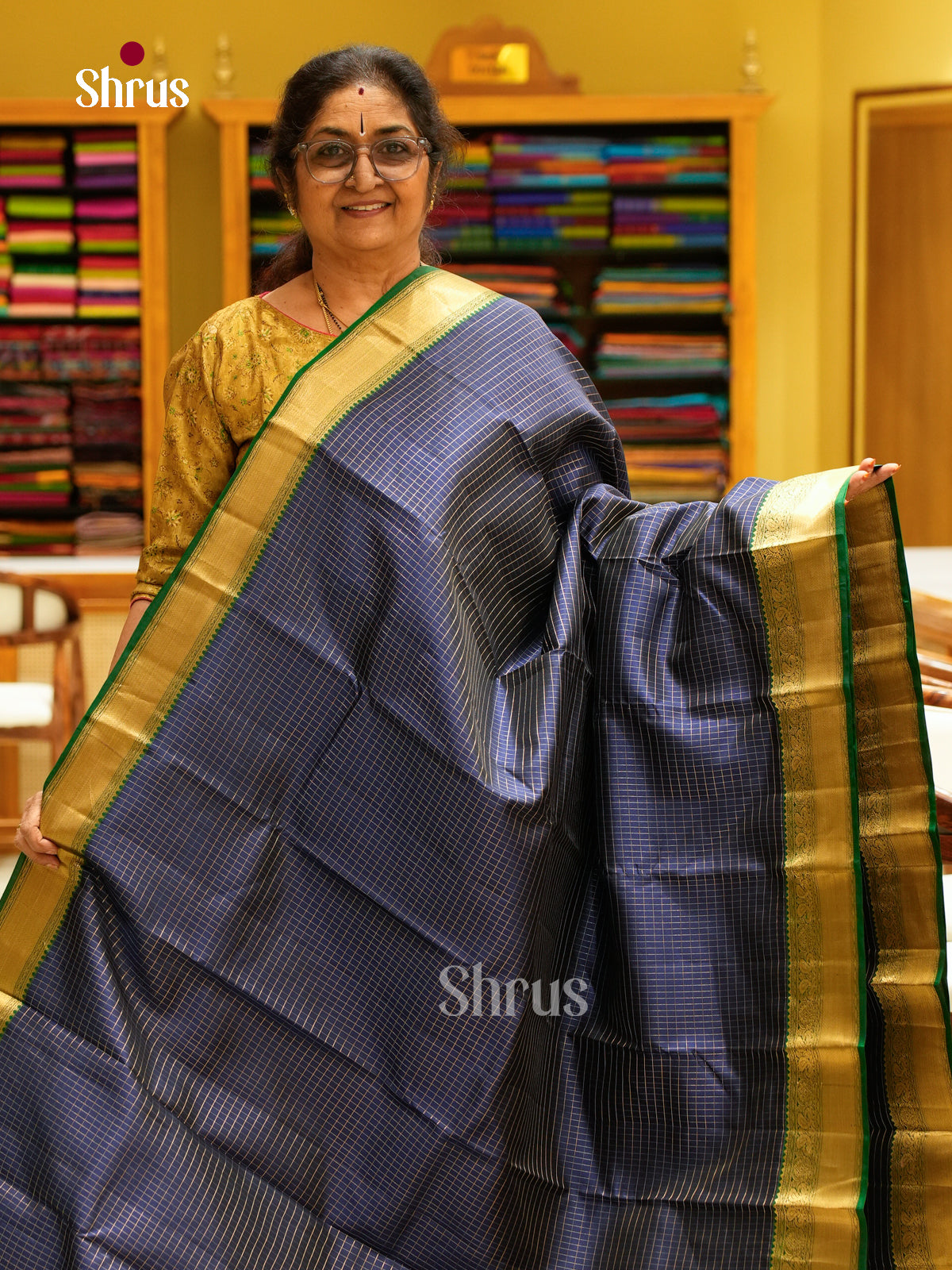 Kanchipuram silk Saree - EFS27039 - Shop on Shrus.com