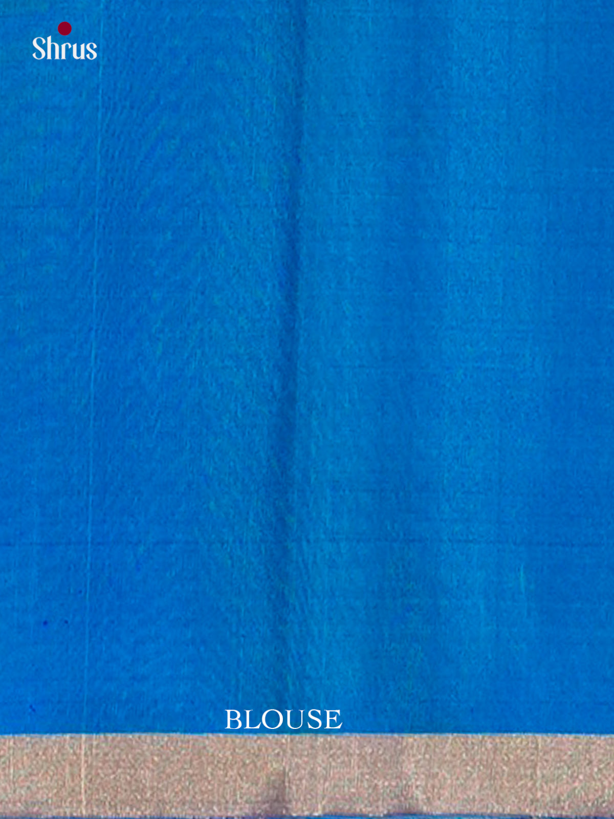 Dual Tone Blue Soft Silk Saree with Floral Buttas