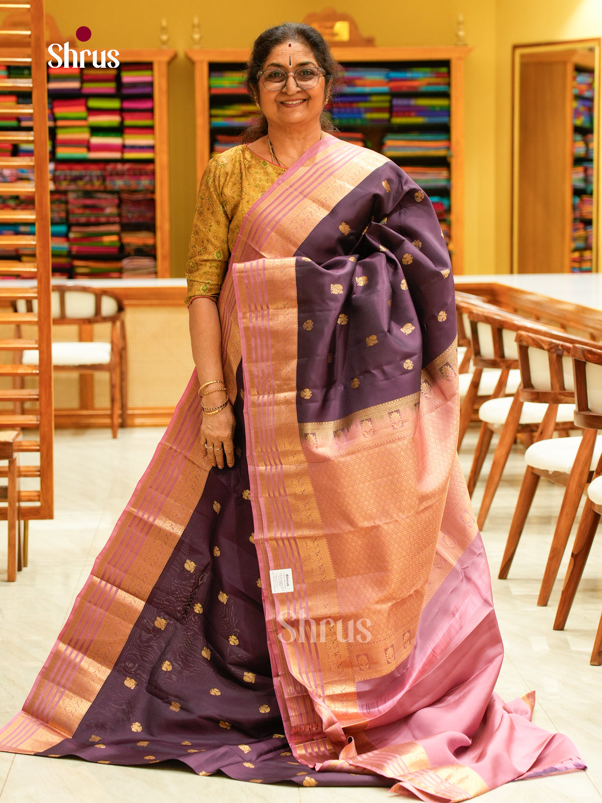 Kanchipuram silk Saree - EFS27118 - Shop on Shrus.com