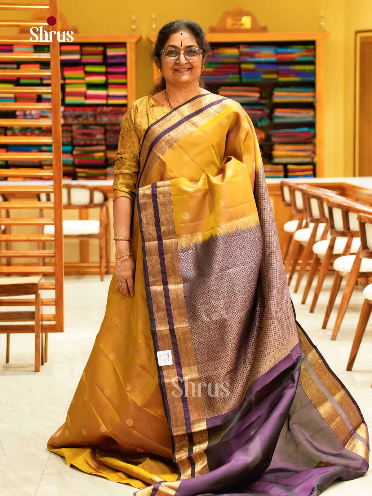 Kanchipuram silk Saree - EFS27120 - Shop on Shrus.com