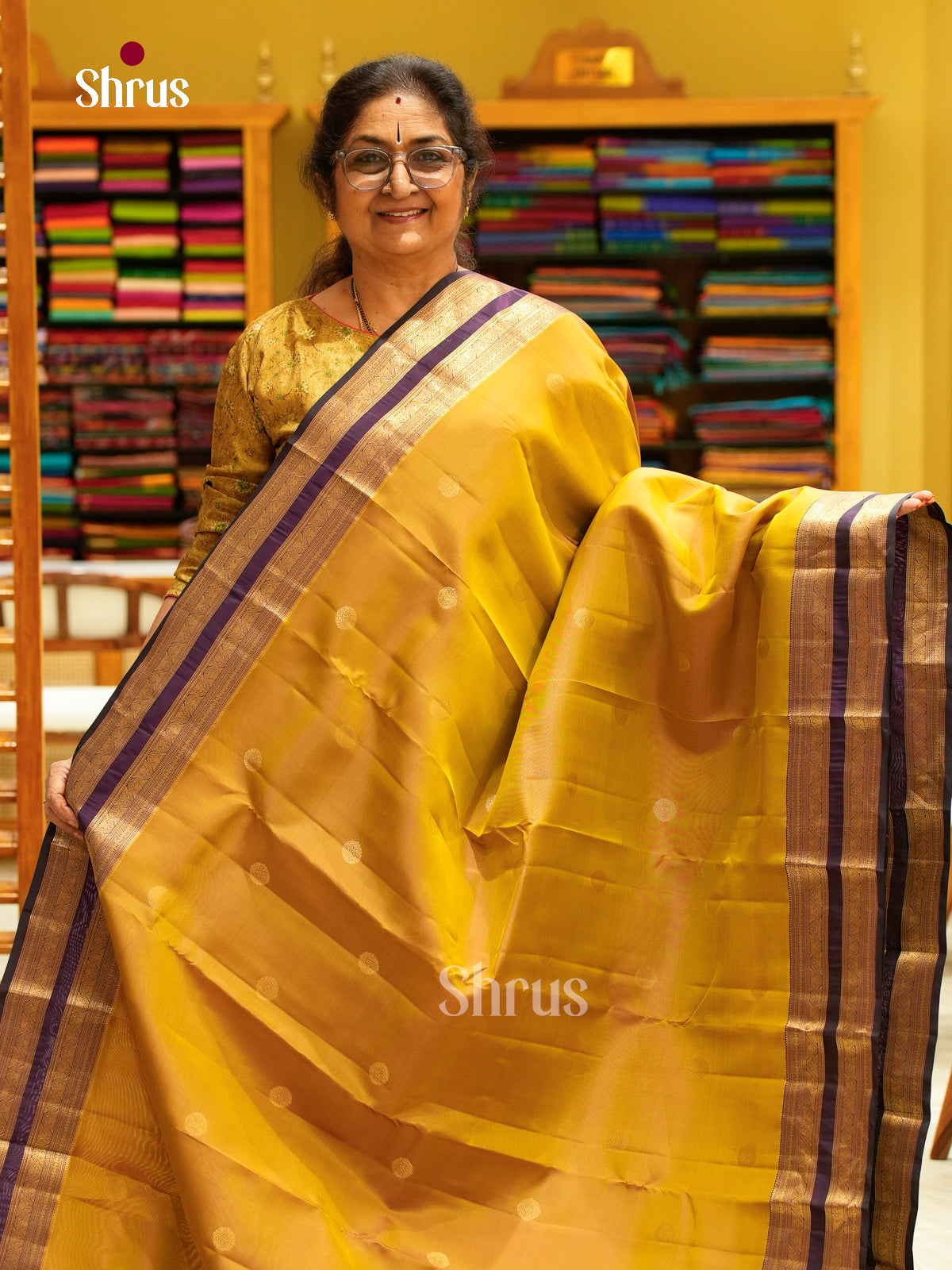 Kanchipuram silk Saree - EFS27120 - Shop on Shrus.com