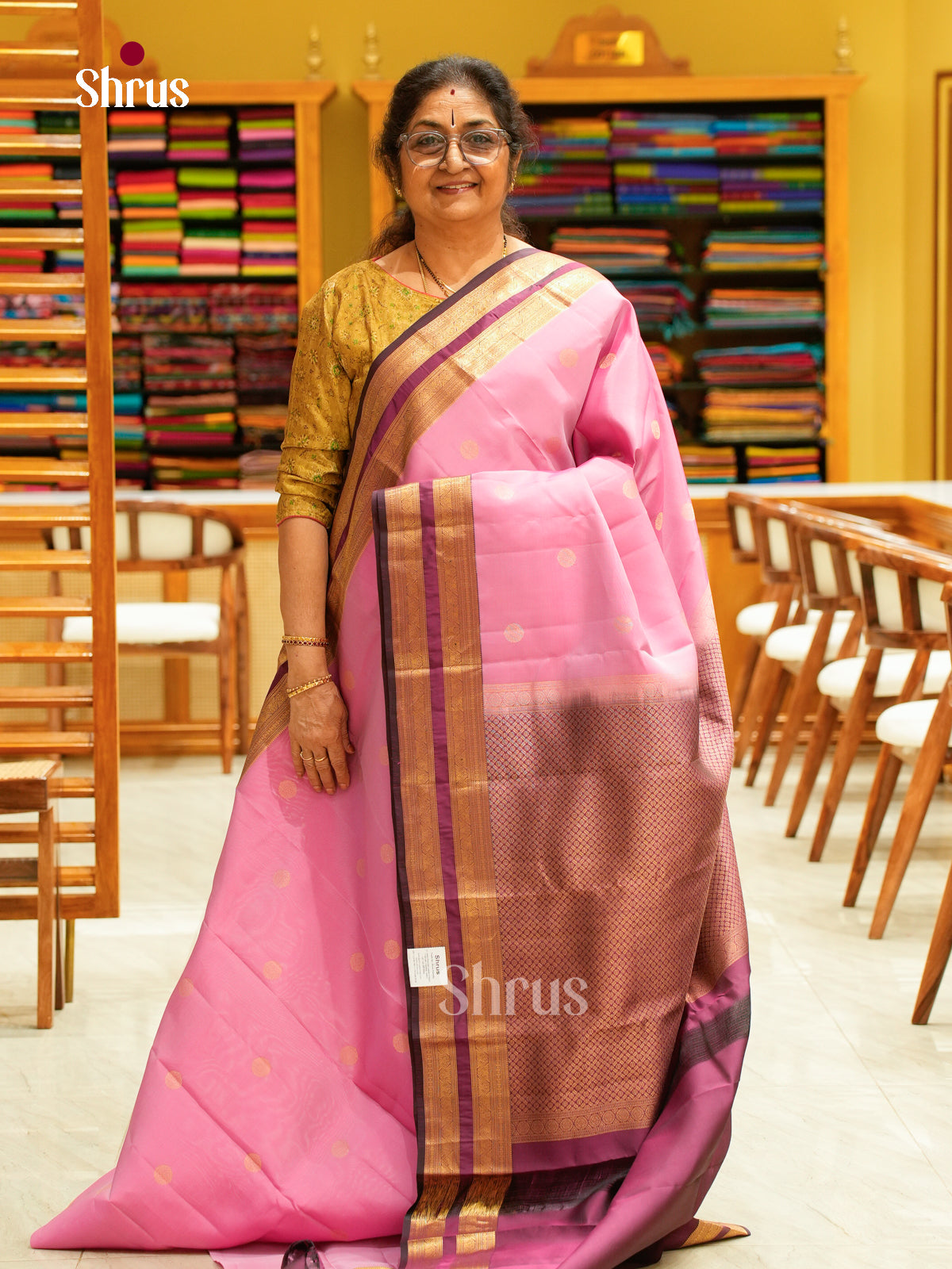 Kanchipuram silk Saree - EFS27125 - Shop on Shrus.com