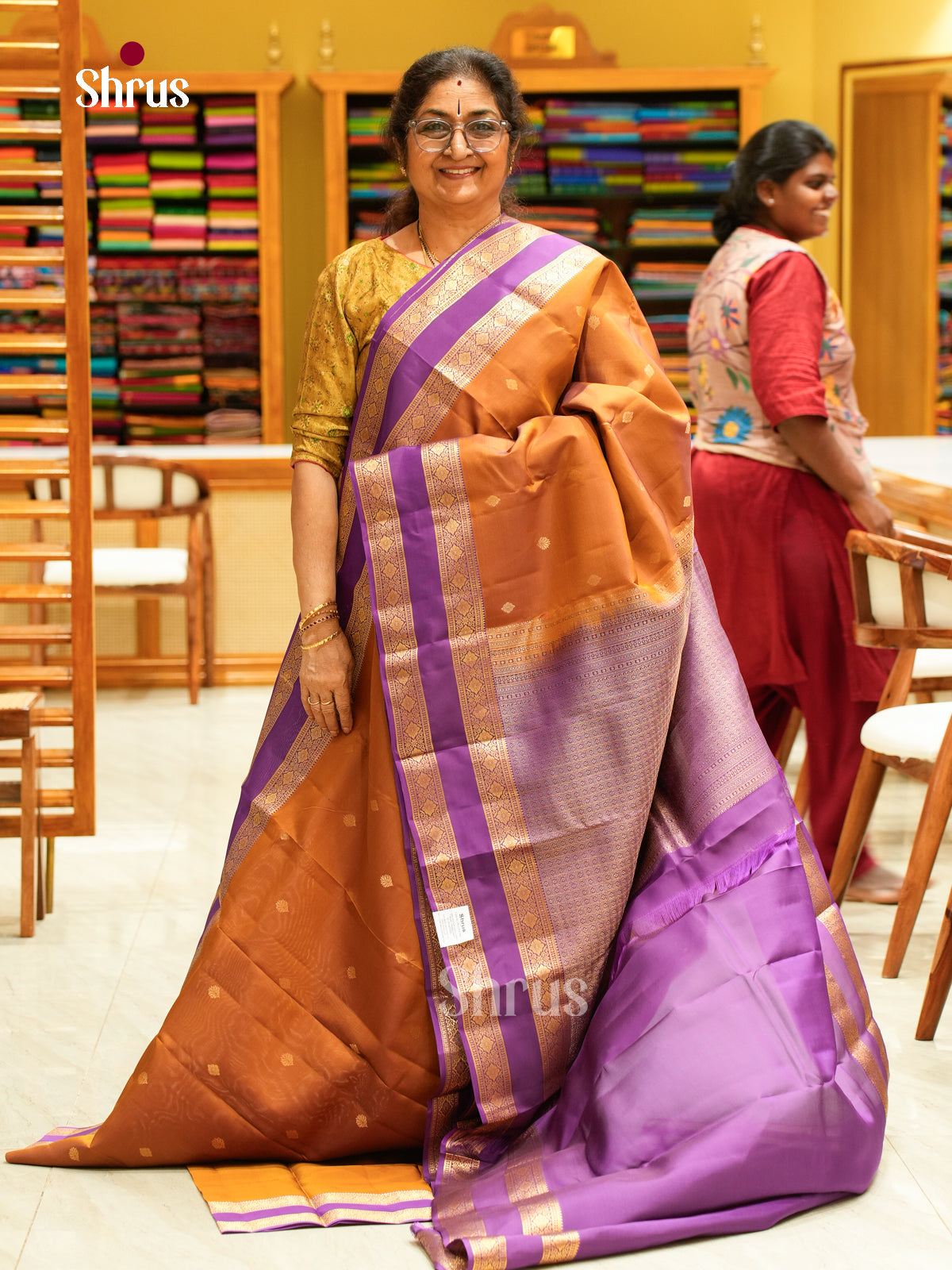 Kanchipuram silk Saree - EFS27126 - Shop on Shrus.com