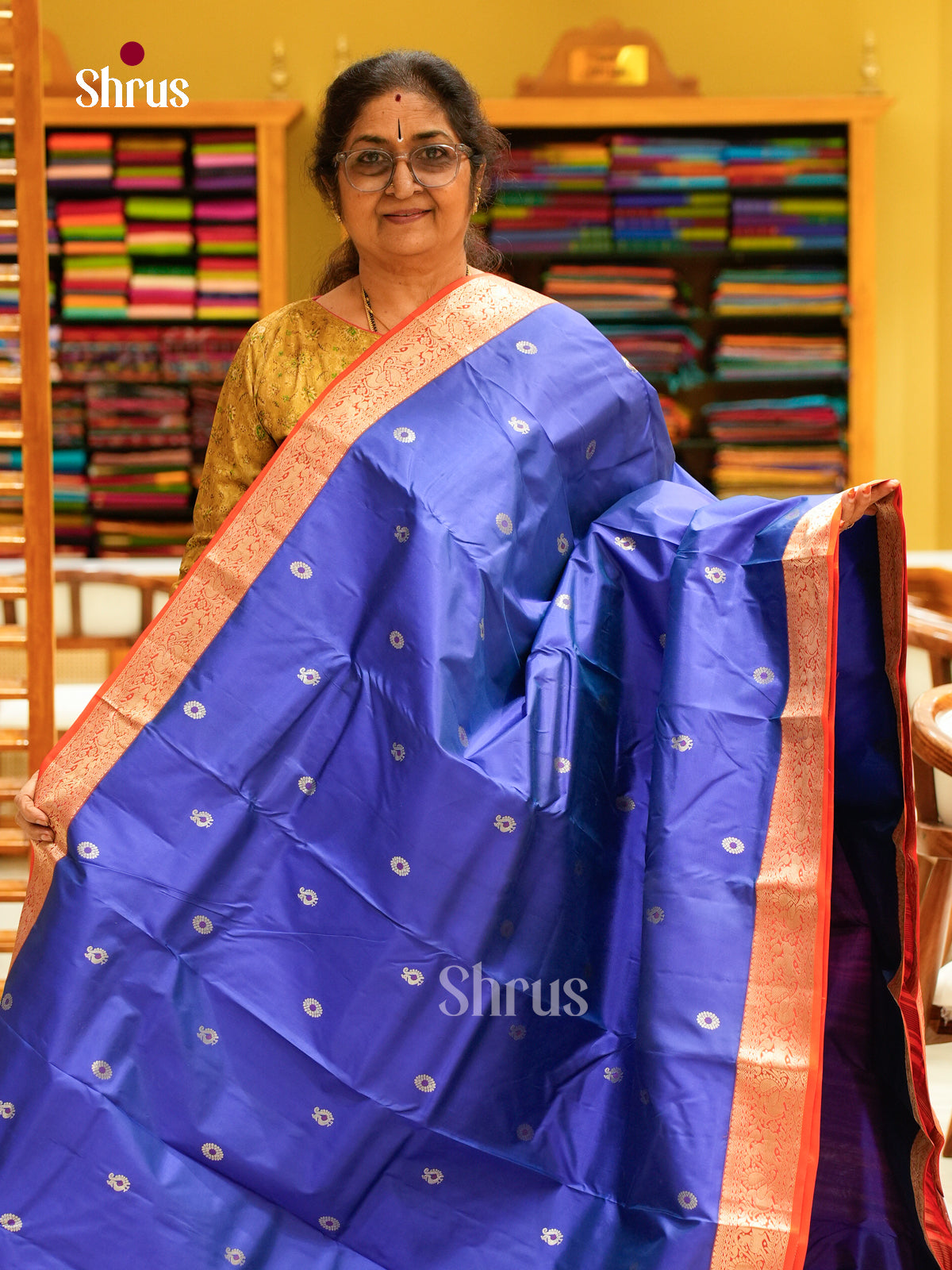 Kanchipuram silk Saree - EFS27170 - Shop on Shrus.com