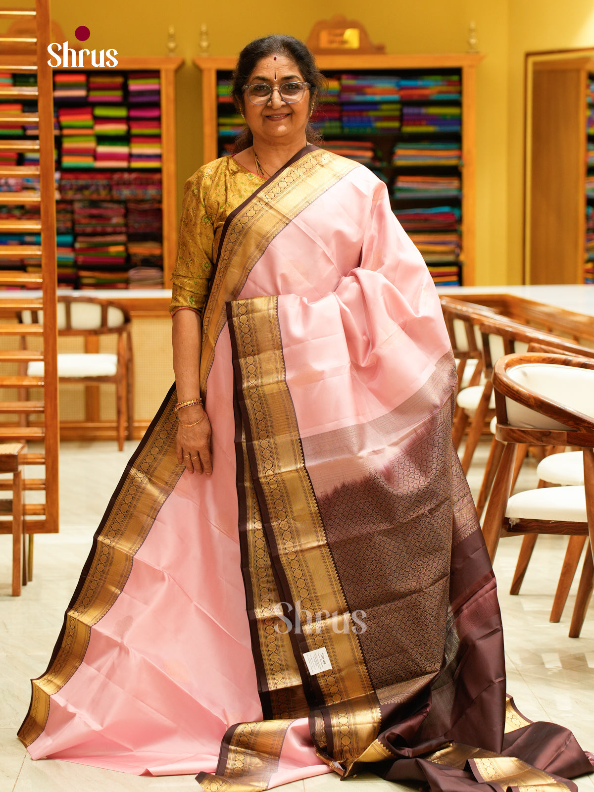 Kanchipuram silk Saree - EFS27180 - Shop on Shrus.com