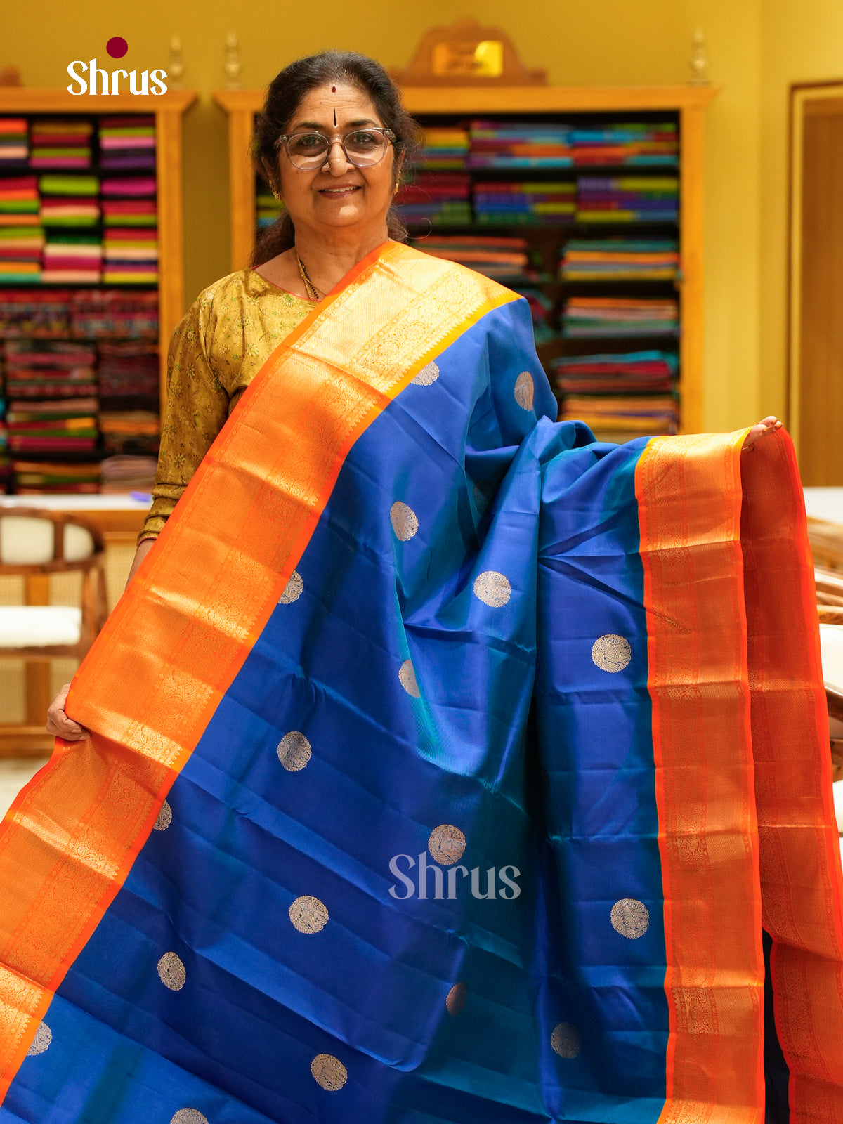 Kanchipuram silk Saree - EFS27189 - Shop on Shrus.com