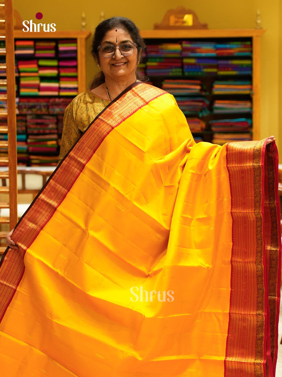 Kanchipuram silk Saree - EFS27193 - Shop on Shrus.com