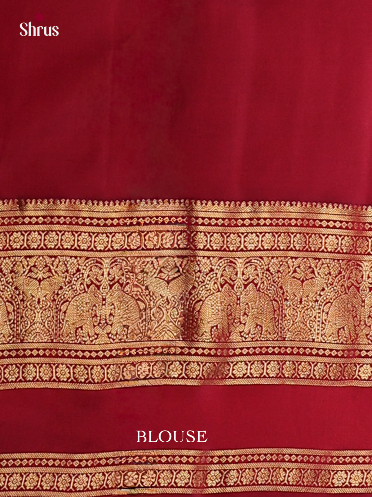 Maroon Kanchipuram Silk Saree with Floral Buttas