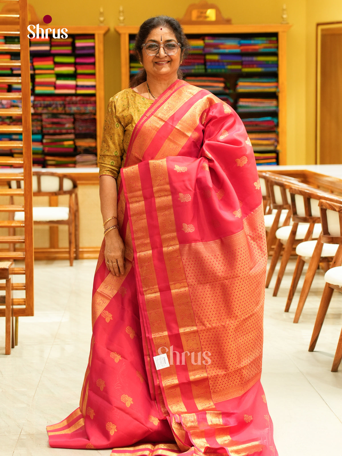 Kanchipuram silk Saree - EFS27254 - Shop on Shrus.com