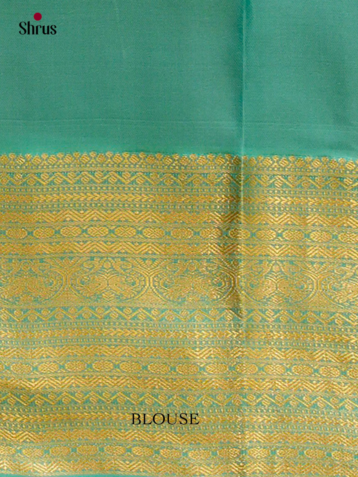 Purple Kanchipuram Silk Saree with Floral Buttas | Blue Contrast Border - Shop on Shrus.com