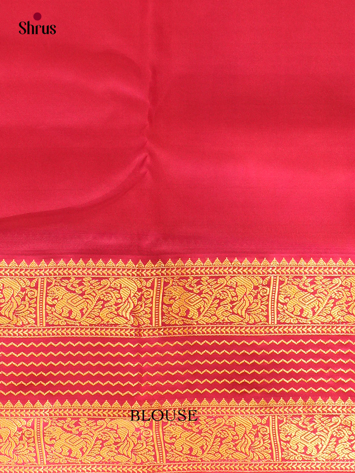 Yellow Kanchipuram Silk Saree with Floral Buttas | Pink Contrast Border — EFS27305 - Shop on Shrus.com