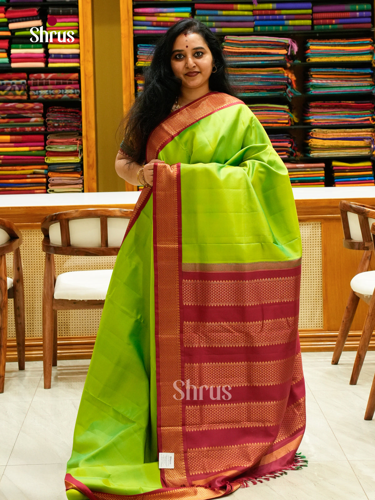Kanchipuram silk 9Yards Saree - EFS27339