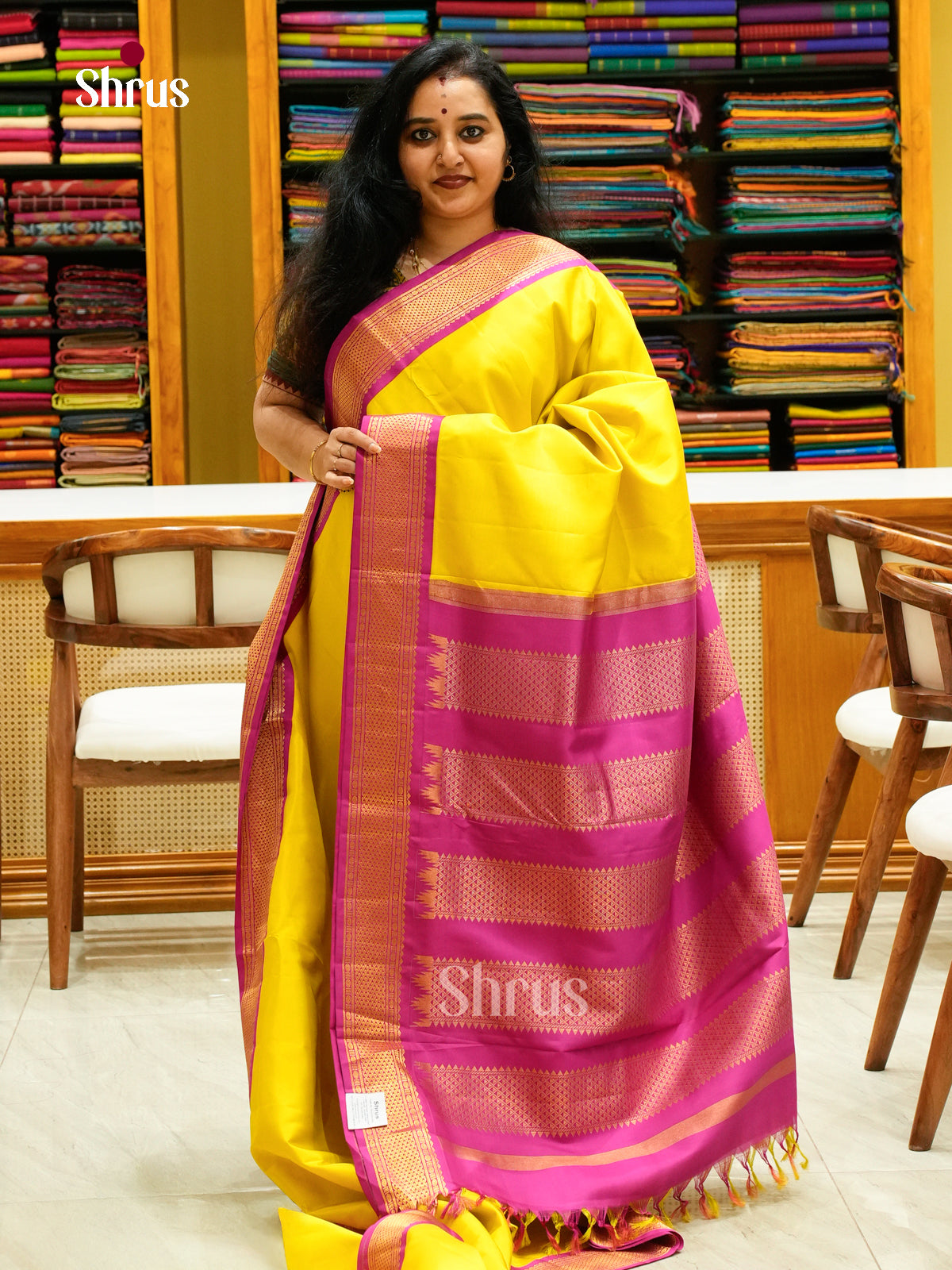 Kanchipuram silk 9Yards Saree - EFS27340