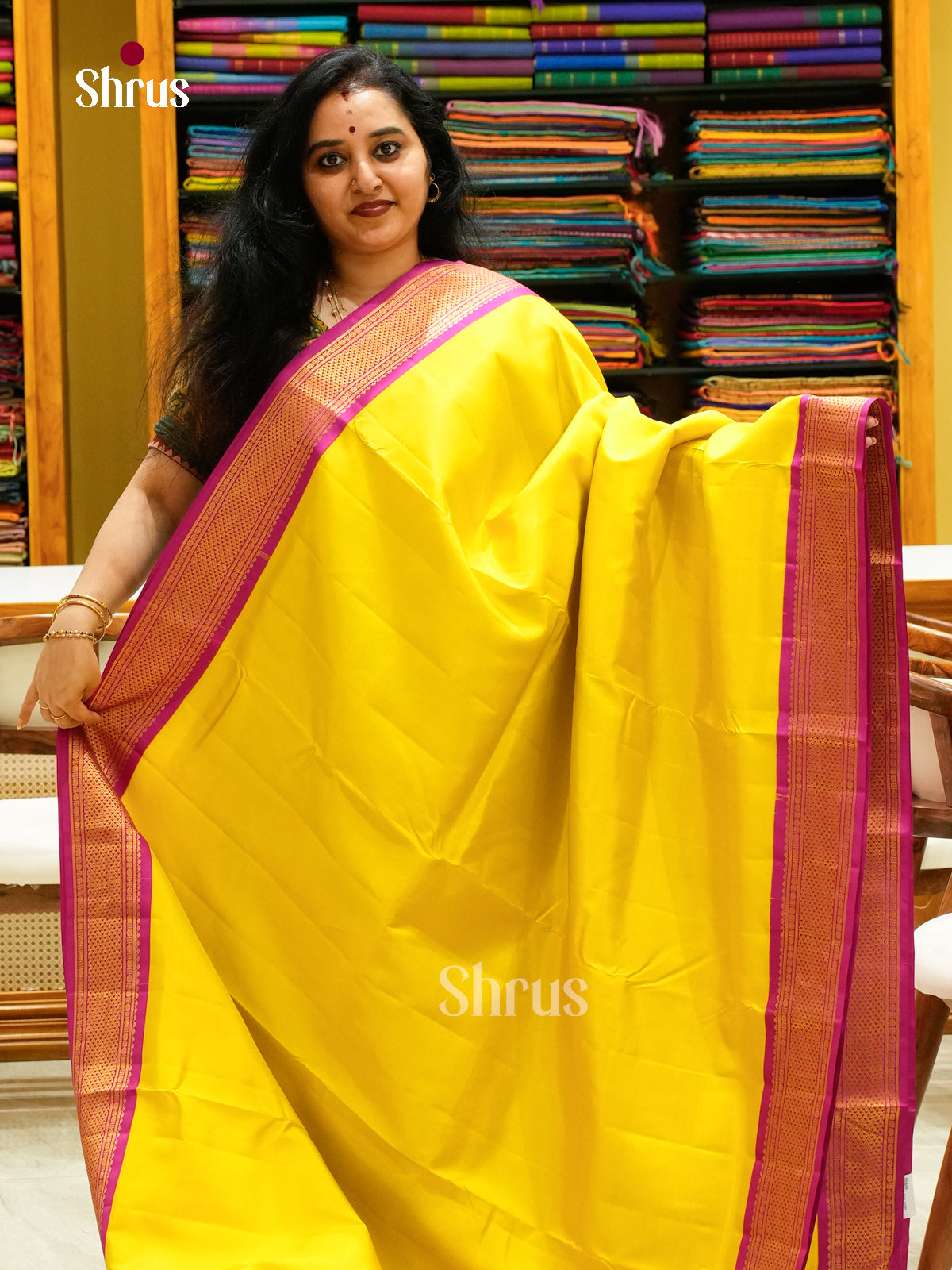 Kanchipuram silk 9Yards Saree - EFS27340