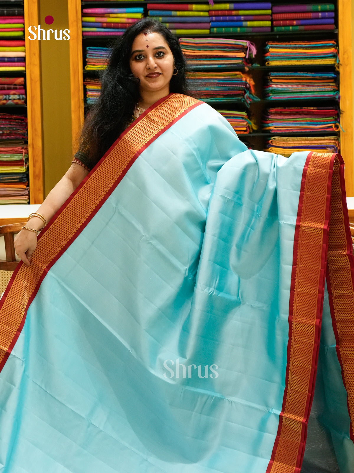 Kanchipuram silk 9Yards Saree - EFS27347