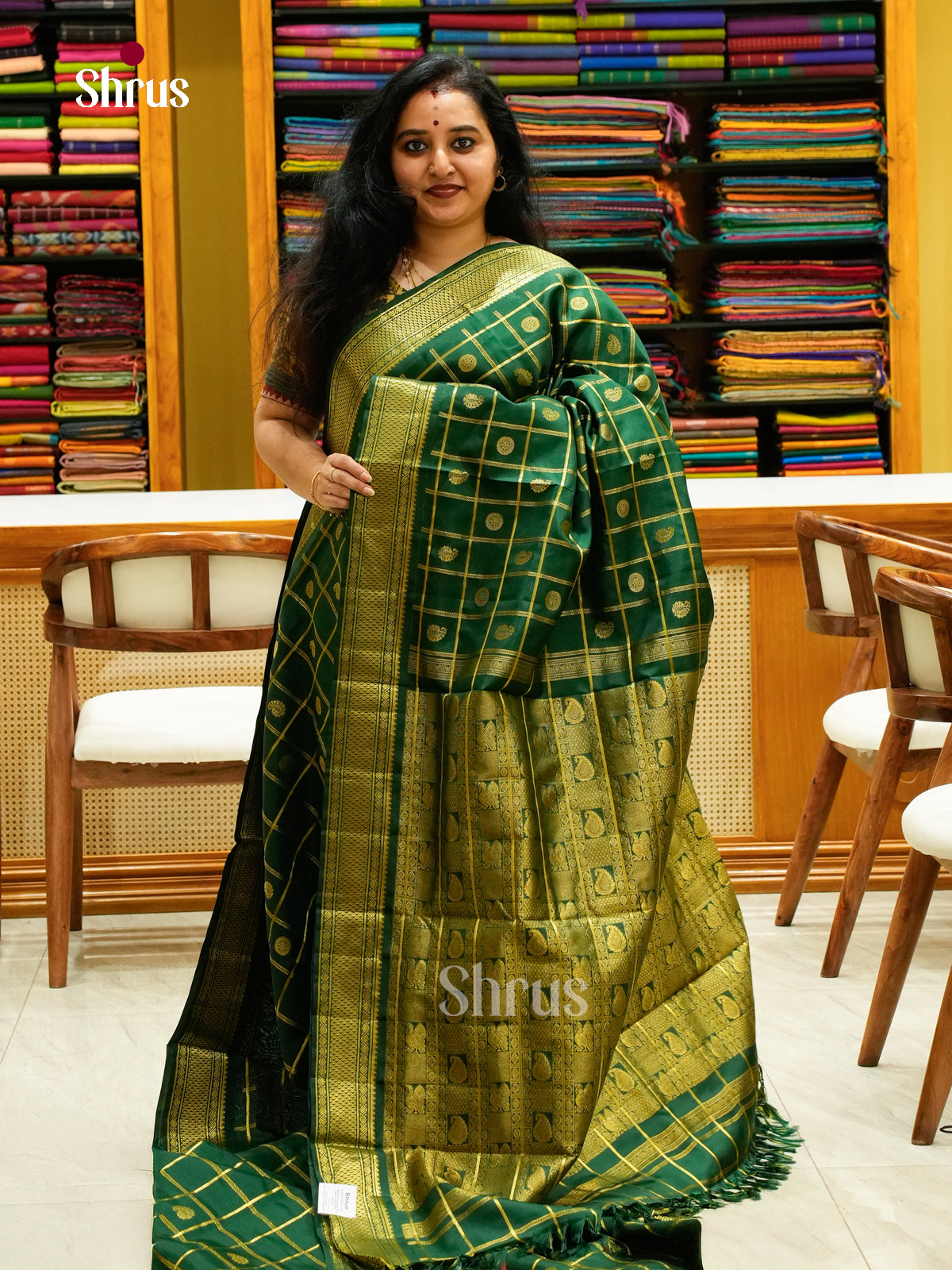 Kanchipuram silk 9Yards Saree - EFS27352