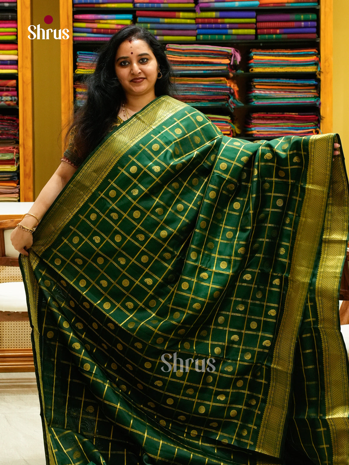 Kanchipuram silk 9Yards Saree - EFS27352