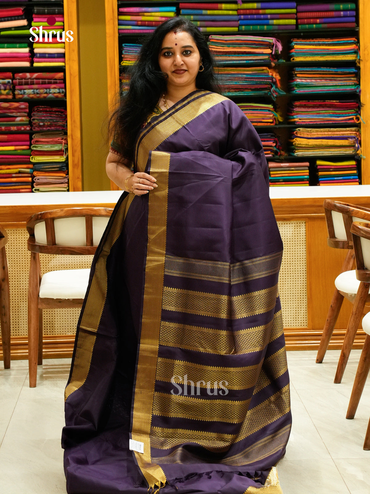 Kanchipuram silk 9Yards Saree - EFS27358