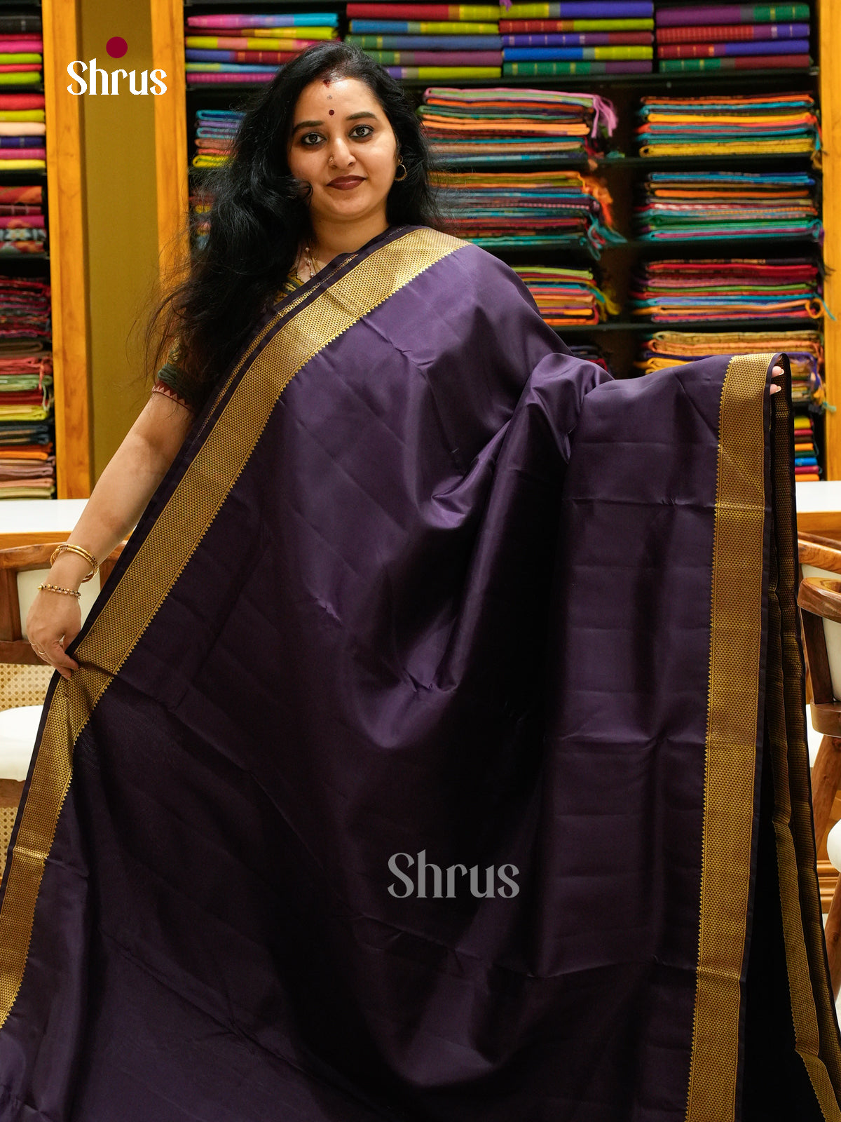 Kanchipuram silk 9Yards Saree - EFS27358