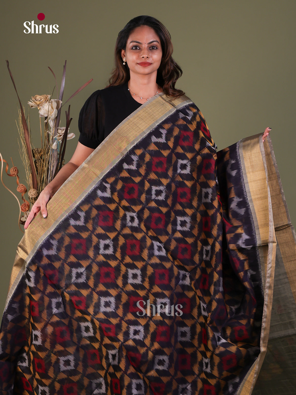 Pochampally sico Saree - EFS27380 - Shop on Shrus.com