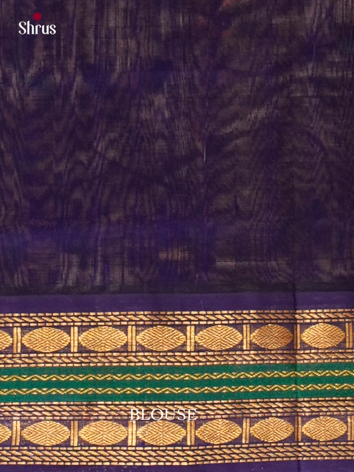 Lavender Silk Cotton Saree with Coin Buttas | Dark Blue Korvai Small Border