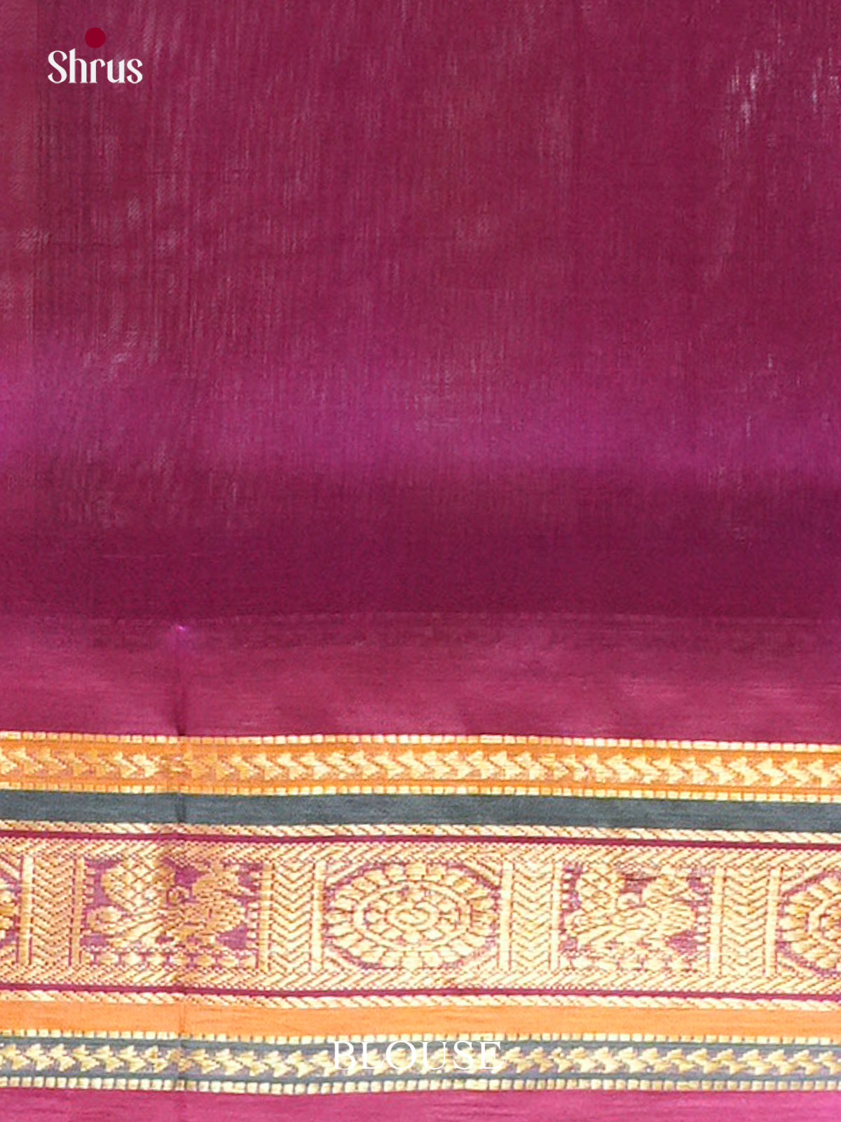 Pista Green Silk Cotton Saree | Magenta Contrast Border