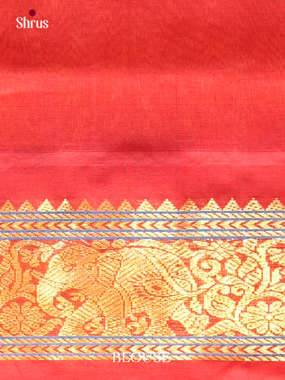 Mango Yellow Silk Cotton Saree | Red Contrast Border — Contrast Border with Motifs