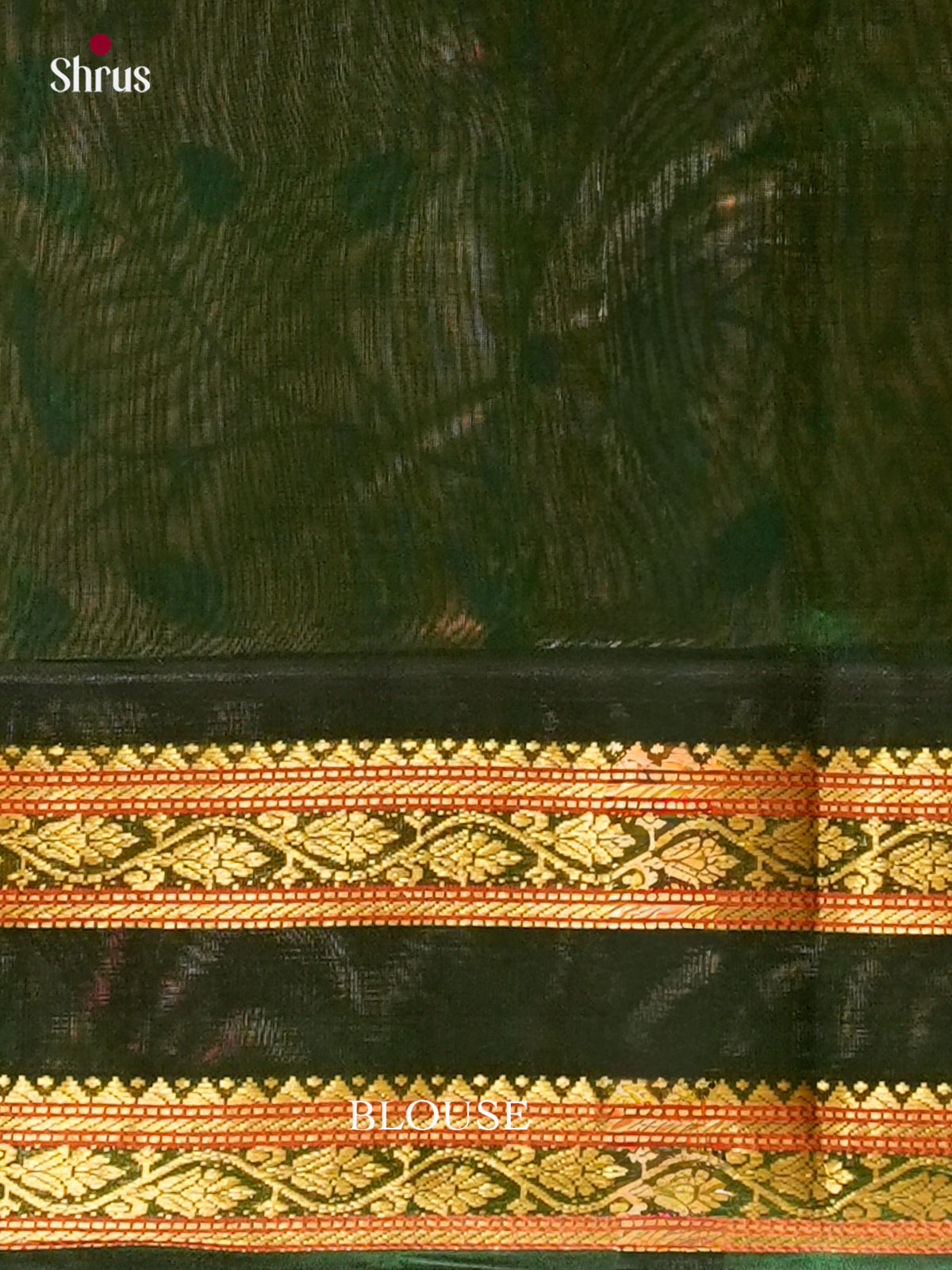 Mango Yellow Silk Cotton Saree with Lines and Vaira Oosi | Dark Green Contrast Border