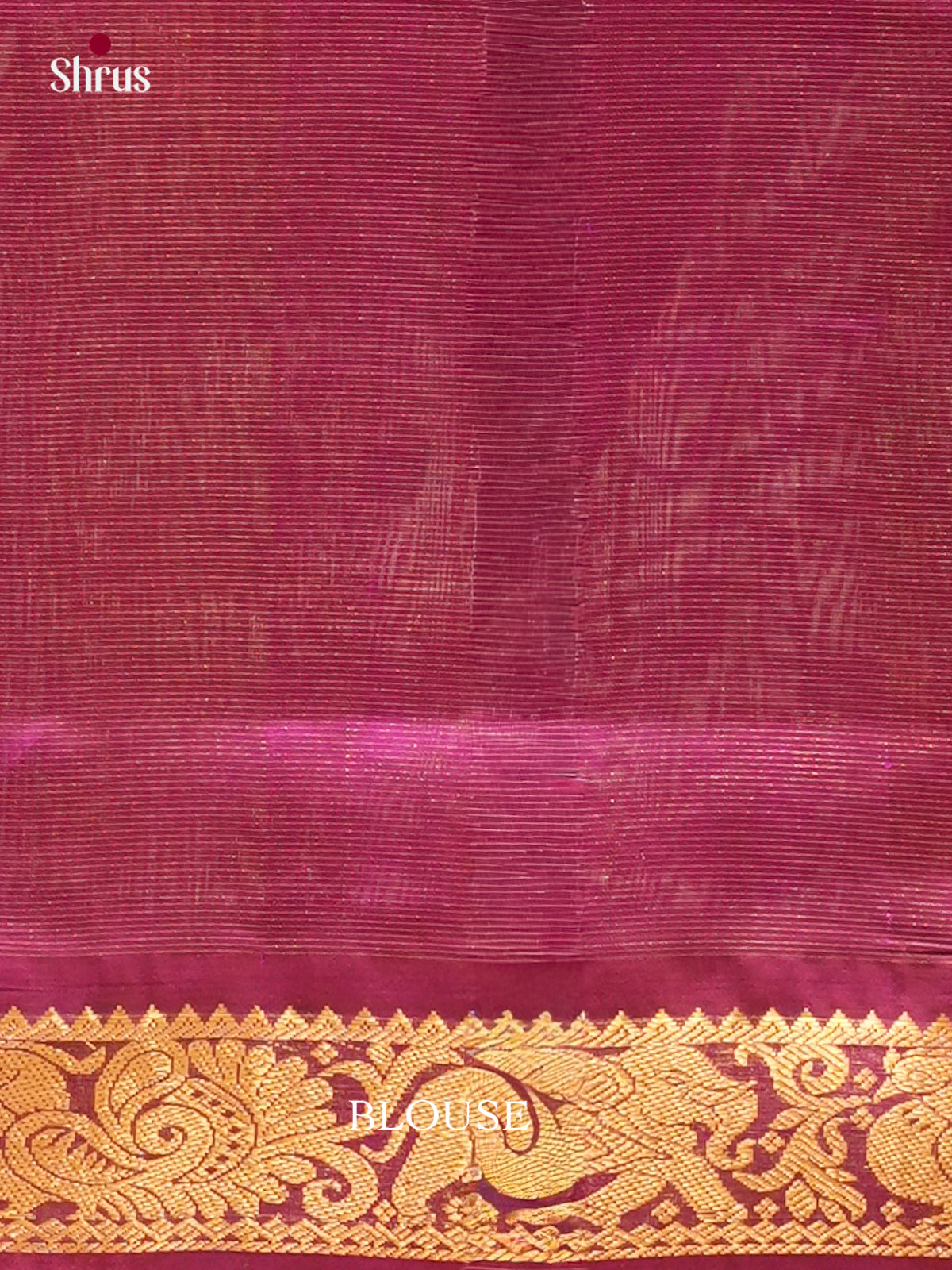 Sandal Silk Cotton Saree | Pink Contrast Border