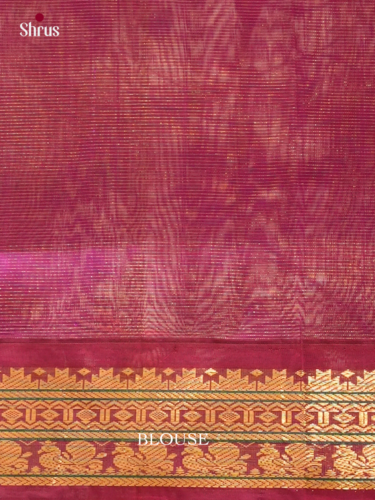 Mango Yellow Silk Cotton Saree with Lines and Vaira Oosi | Pink Contrast Border