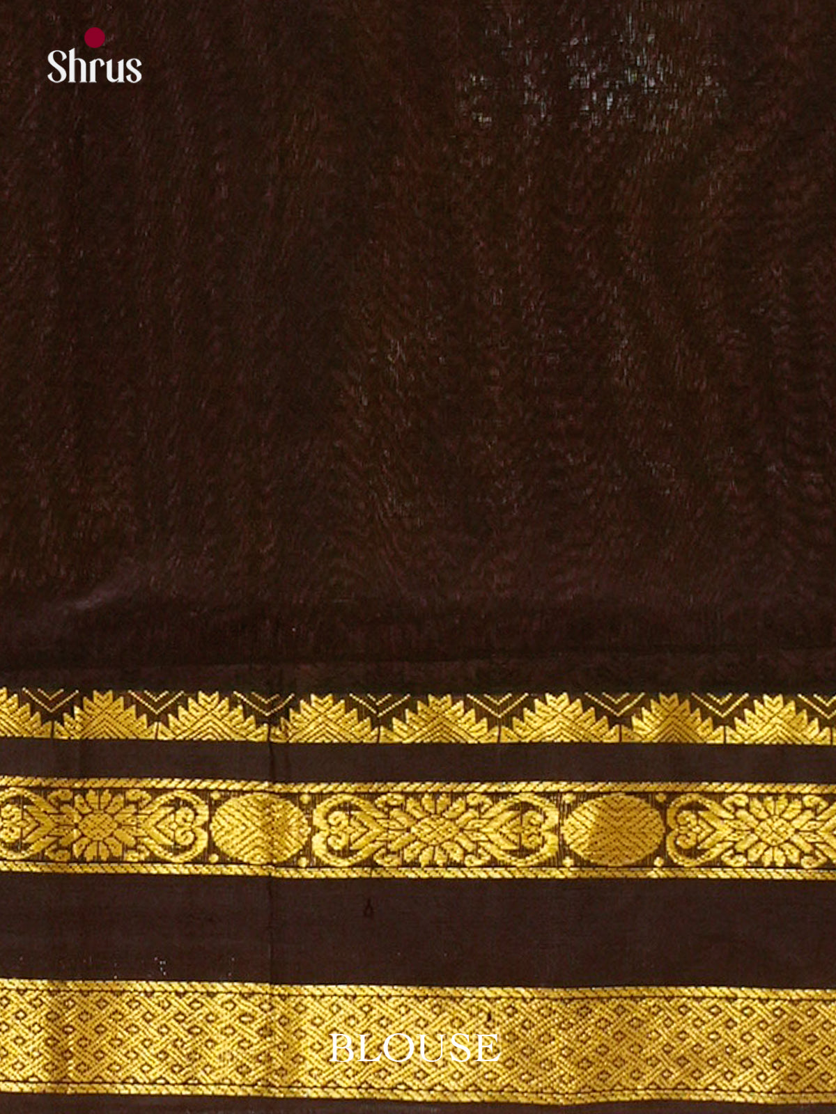 Olive Green Silk Cotton Saree with Checks with Buttas and Leaf Buttas | Dark Brown Contrast Border