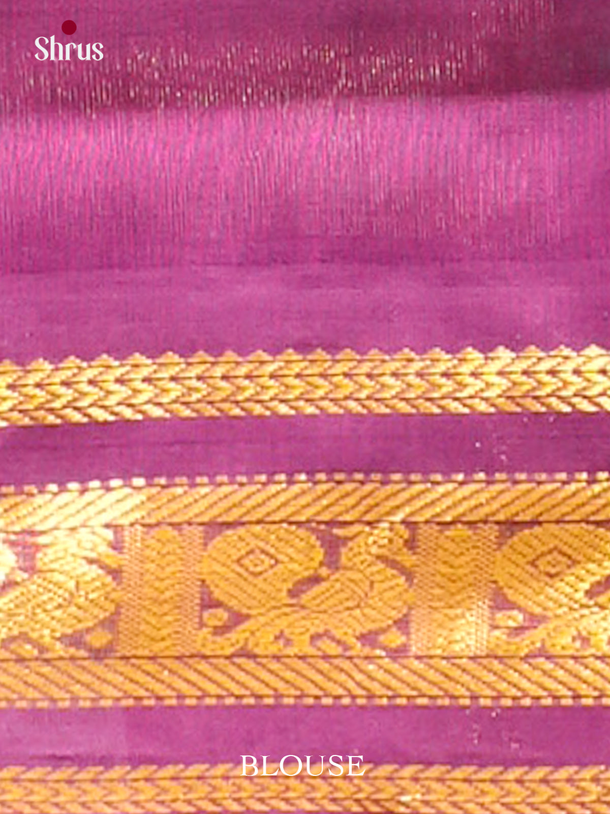 Turquoise Silk Cotton Saree with Stripes and Vaira Oosi | Pink Contrast Border - Shop on Shrus.com