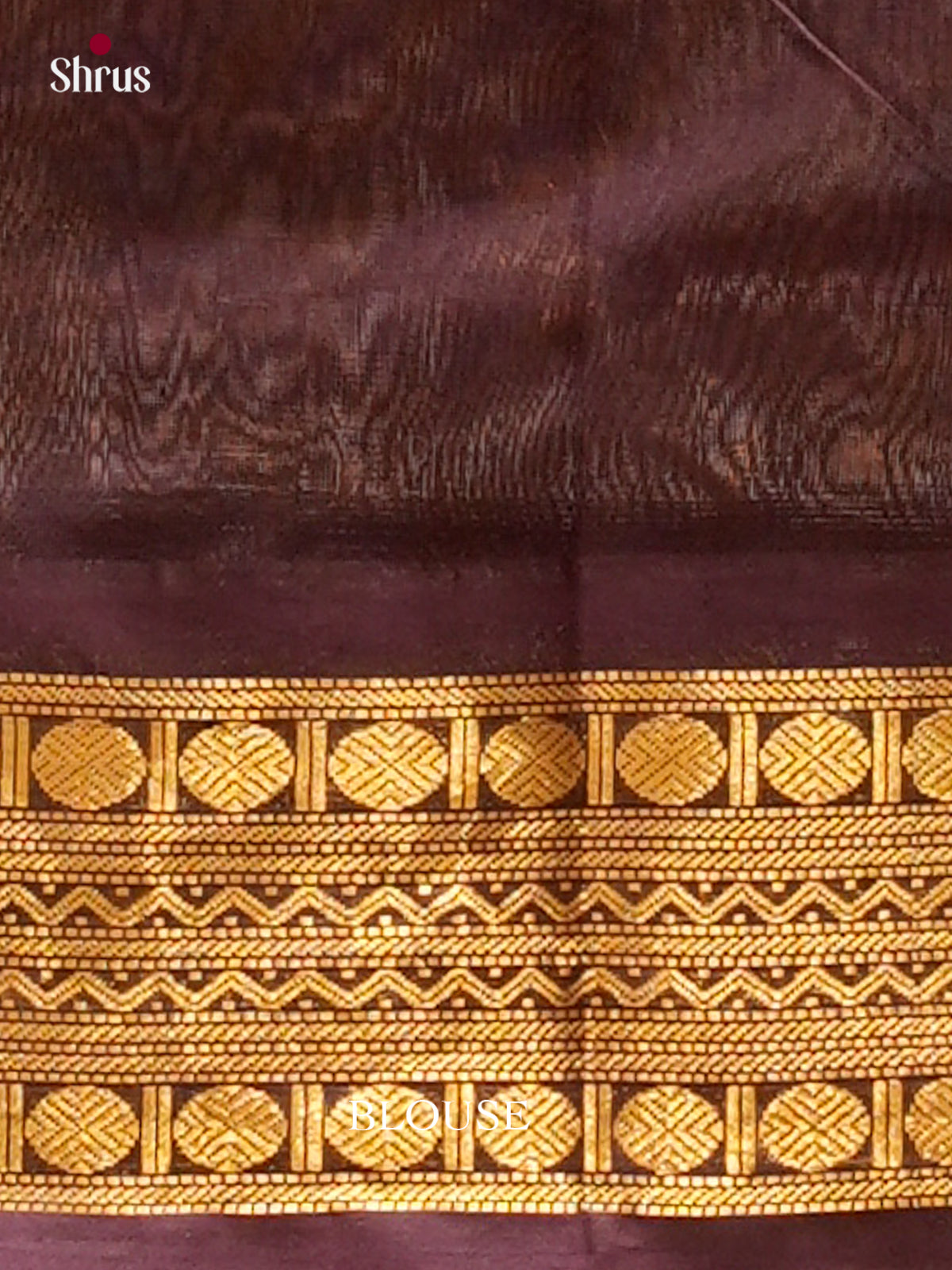 Pink Silk Cotton Saree with Checks | Dark Brown Contrast Border