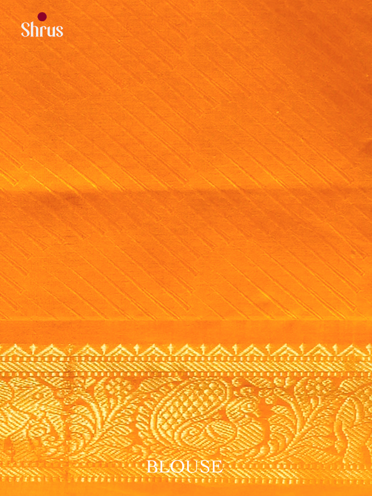 Royal Blue Halfpure Silk Cotton Saree with Brocade | Mustard Contrast Border