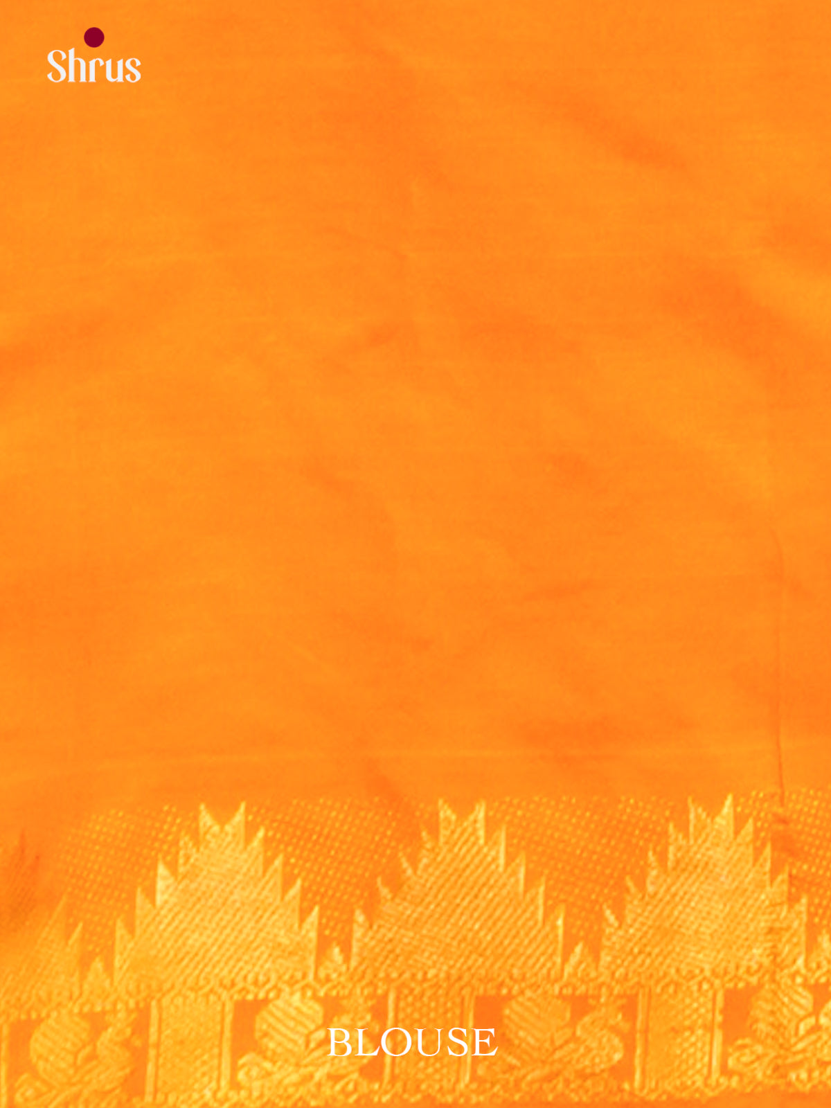 Dark Brown Halfpure Silk Cotton Saree with Mango / Paisley Buttas | Orange Contrast Border