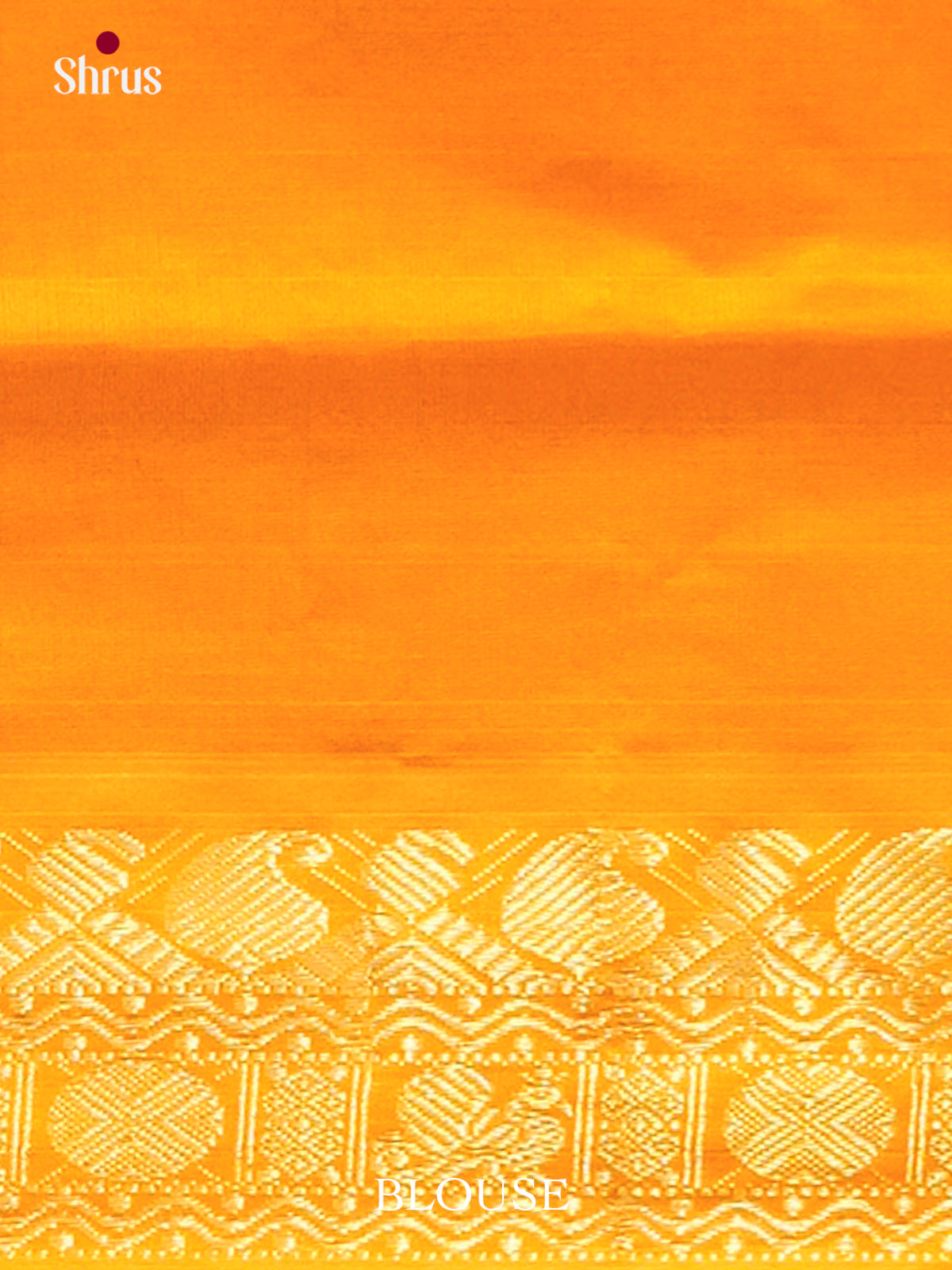 Rama Green Halfpure Silk Cotton Saree with Peacock Buttas | Mustard Contrast Border