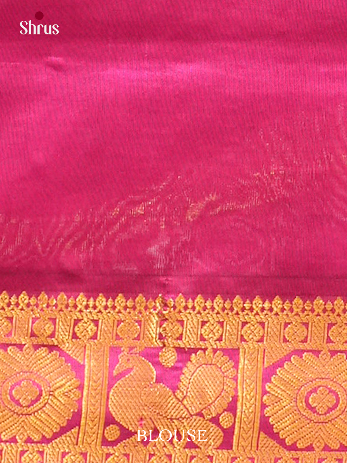 Olive Green Halfpure Silk Cotton Saree with Leaf Buttas | Pink Contrast Border