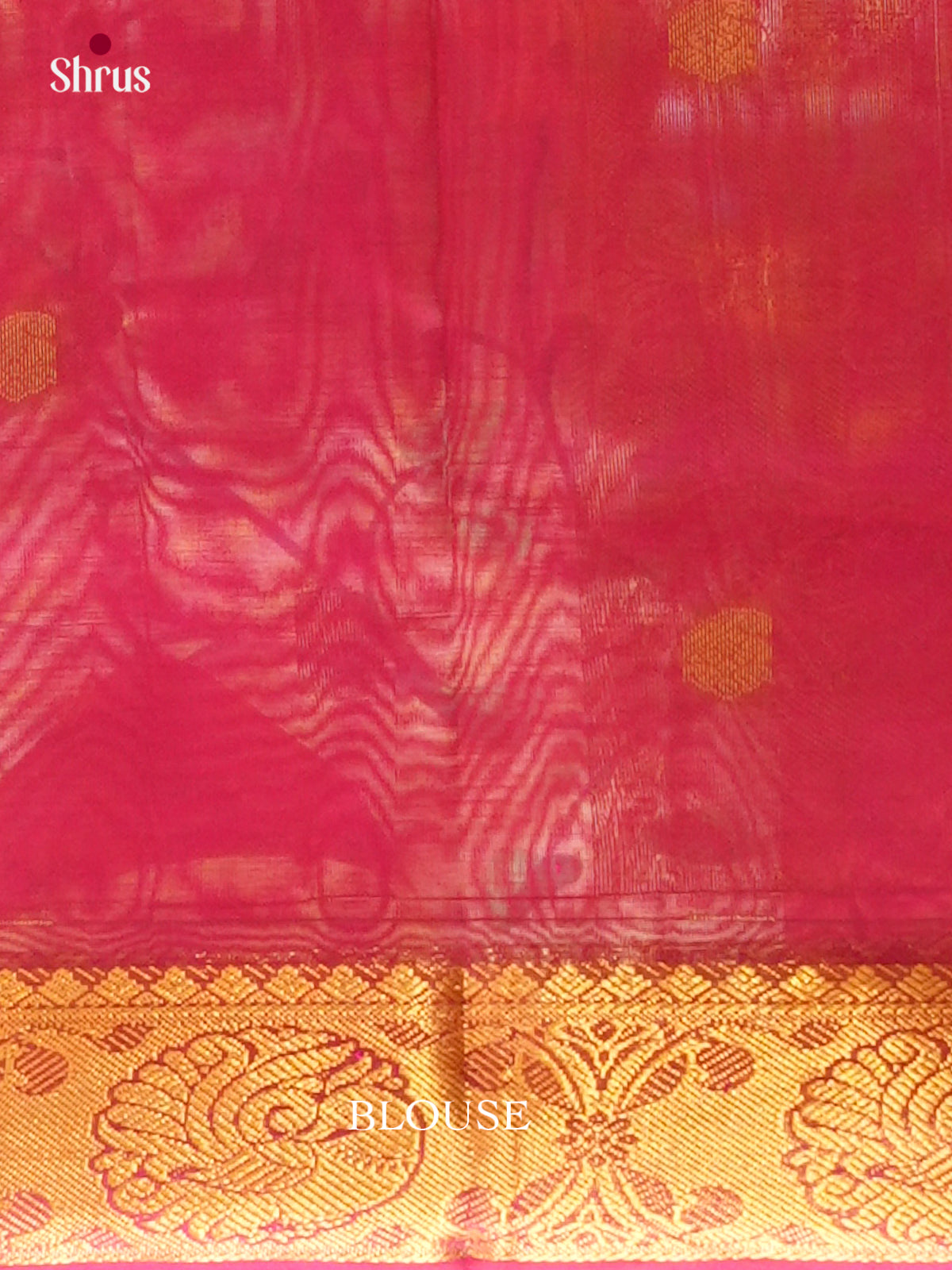 Dual Tone [Color] Silk Cotton Saree with Mango / Paisley Buttas | Rani Pink Contrast Border