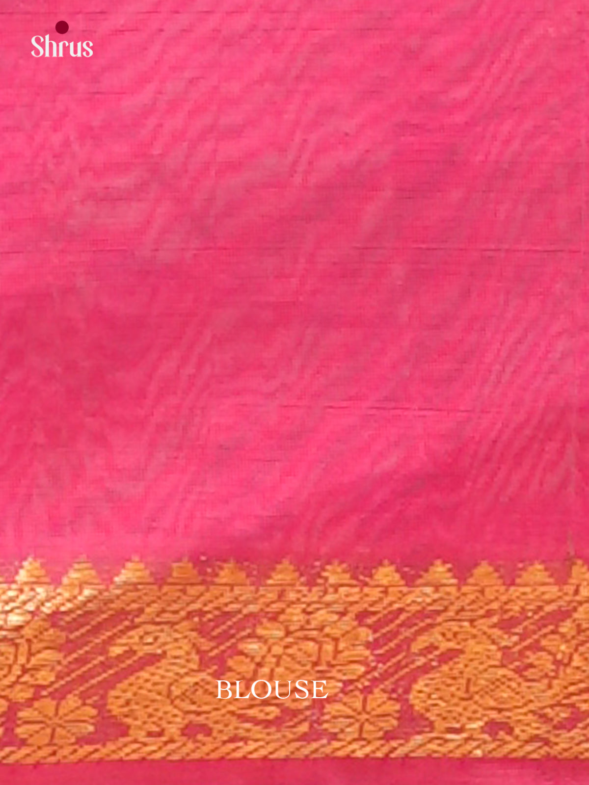 Turquoise Silk Cotton Saree | Pink Contrast Border