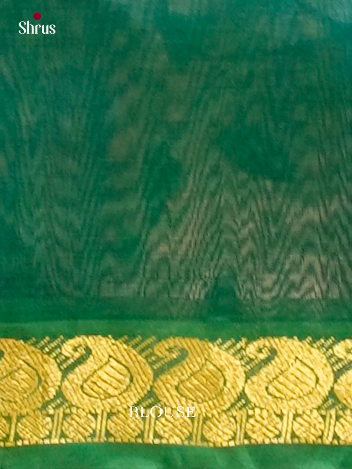 Dark Green Silk Cotton Saree | Pink Contrast Border
