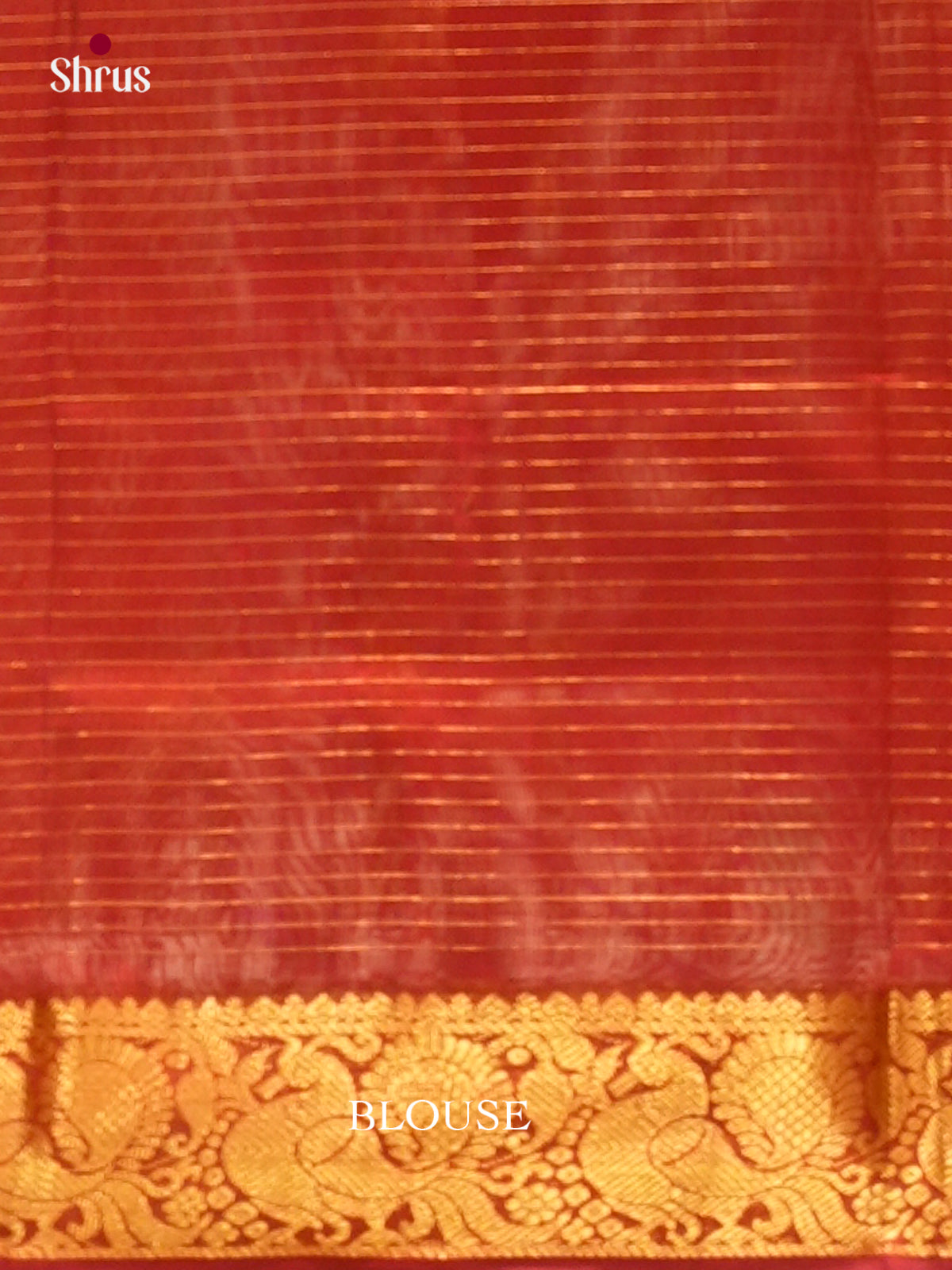 Dual Tone [Color] Silk Cotton Saree with Checks | Red Contrast Border