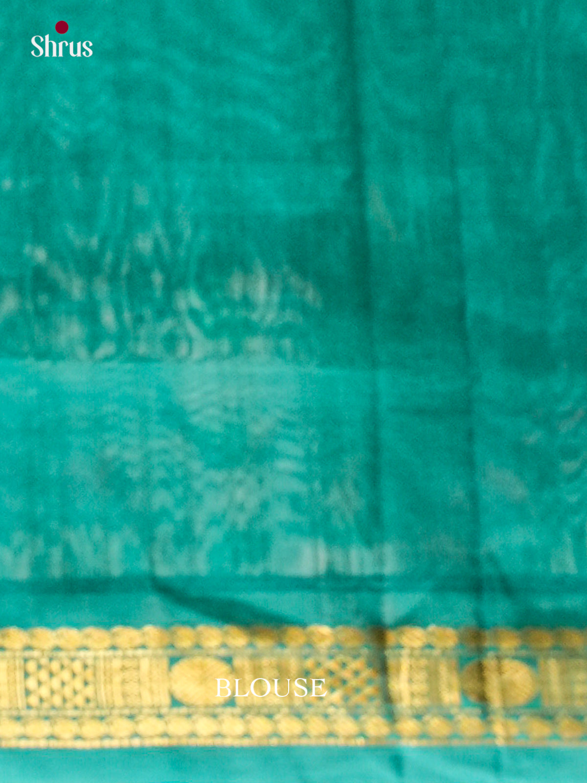 Royal Blue Silk Cotton Saree with Stripes | Turquoise Contrast Border