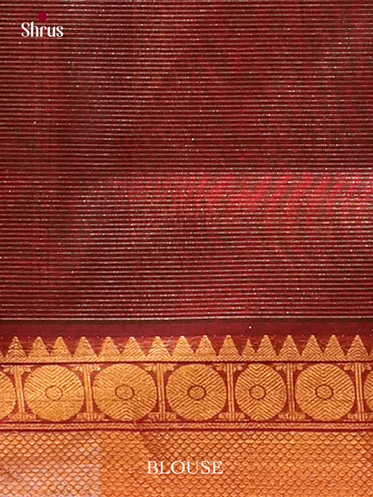 Royal Blue Silk Cotton Saree with Lines and Vaira Oosi | Maroon Contrast Border