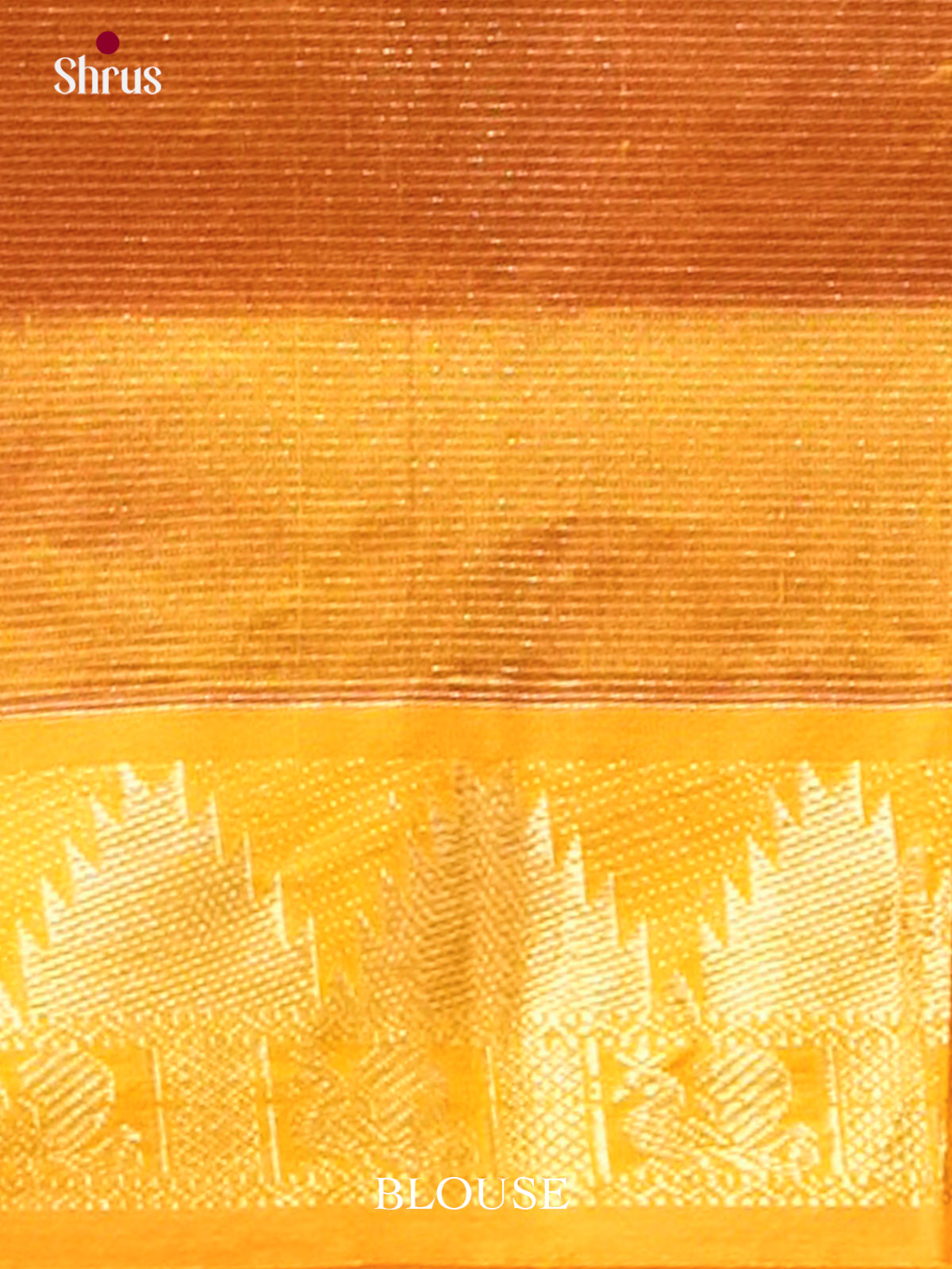 Dual Tone [Color] Silk Cotton Saree with Lines and Vaira oosi | Mustard Contrast Border — EFS30178