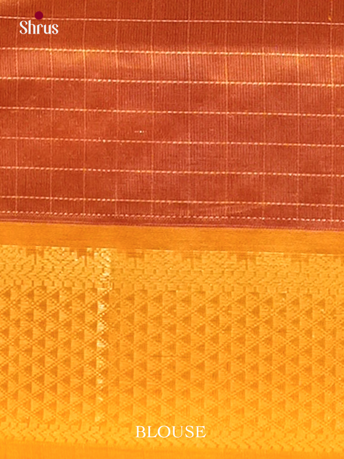 Violet Silk Cotton Saree with Checks | Mustard Contrast Border