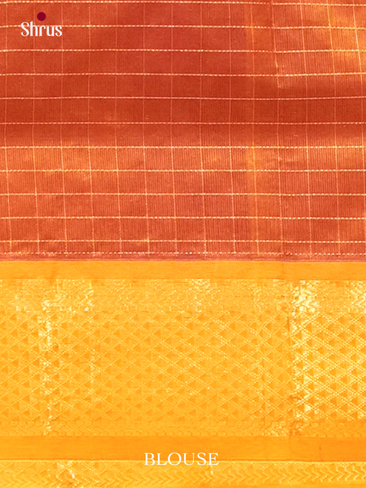 Pink Silk Cotton Saree with Checks | Mustard Contrast Border