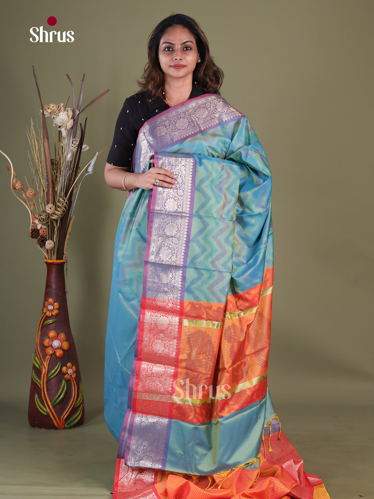 Semi Pochampally Saree - EFS30212